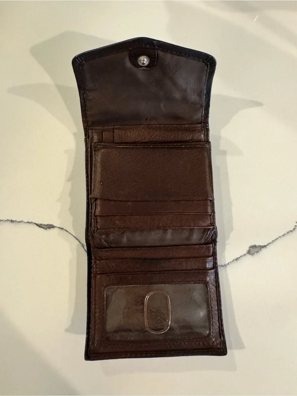 Fossil Dark Brown Leather Wallet